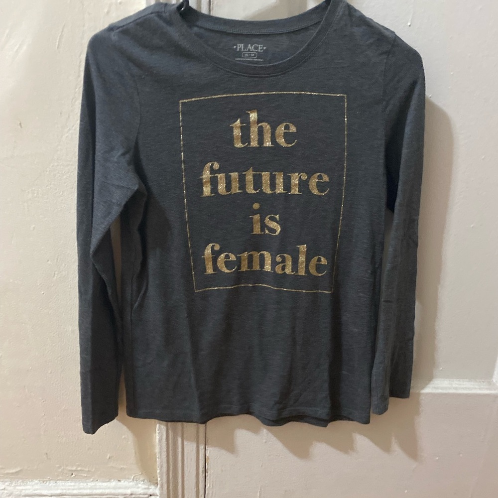 Grey Long Sleeves Top